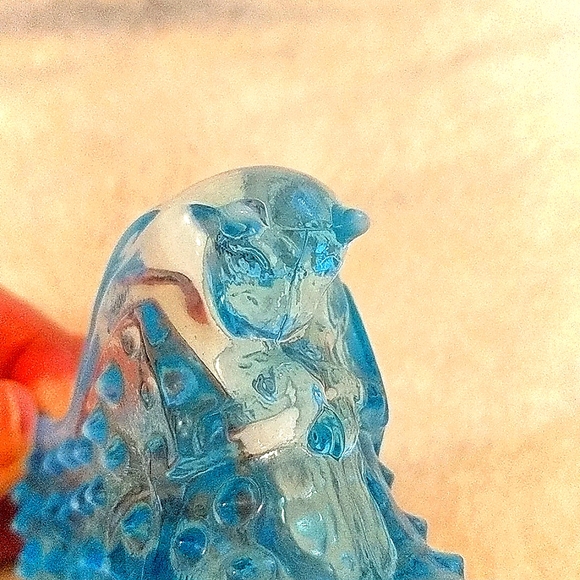 VTG Fenton Blue Hobnail Cat front Shoe - Picture 4 of 5